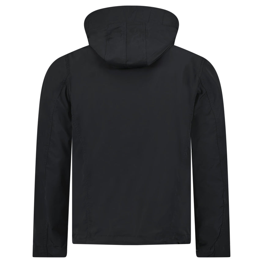 Burberry 'Hargrave' Zip - Up Logo Hooded Rain Jacket Black - Boinclo - Outlet Sale Under Retail