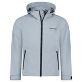 Burberry 'Hargrave' Zip - Up Logo Hooded Rain Jacket Gale Grey - Boinclo - Outlet Sale Under Retail