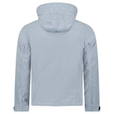 Burberry 'Hargrave' Zip - Up Logo Hooded Rain Jacket Gale Grey - Boinclo - Outlet Sale Under Retail