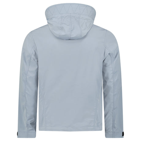 Burberry 'Hargrave' Zip - Up Logo Hooded Rain Jacket Gale Grey - Boinclo - Outlet Sale Under Retail