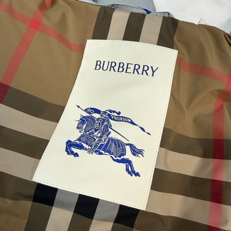 Burberry 'Hargrave' Zip - Up Logo Hooded Rain Jacket Gale Grey - Boinclo - Outlet Sale Under Retail