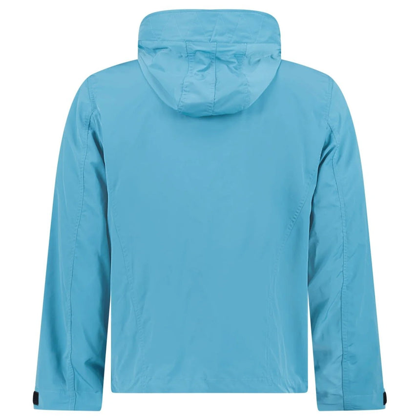 Burberry 'Hargrave' Zip-Up Logo Hooded Rain Jacket Turquoise - Boinclo - Outlet Sale Under Retail