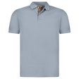 Burberry 'Hartford' Check Placket Polo Gale Blue - Boinclo - Outlet Sale Under Retail