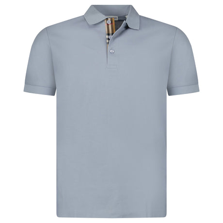 Burberry 'Hartford' Check Placket Polo Gale Blue - Boinclo - Outlet Sale Under Retail