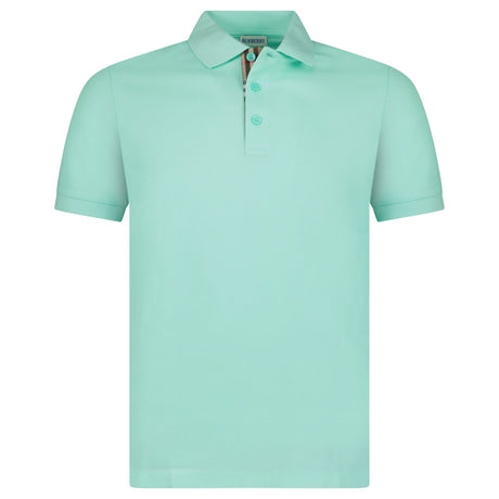 Burberry 'Hartford' Check Placket Polo Summer Mint - Boinclo - Outlet Sale Under Retail