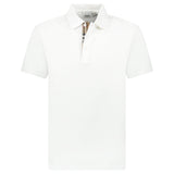 Burberry 'Hartford' Check Placket Polo White - Boinclo - Outlet Sale Under Retail