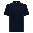 Burberry 'Hartford' Check Placket Zip Polo Navy - Boinclo - Outlet Sale Under Retail