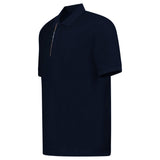 Burberry 'Hartford' Check Placket Zip Polo Navy - Boinclo - Outlet Sale Under Retail