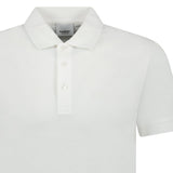 Burberry 'Hartford' Embossed Logo Polo White - Boinclo - Outlet Sale Under Retail