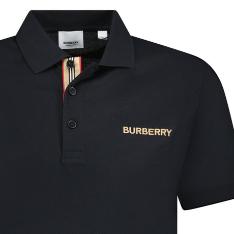 Burberry 'Hartford' Embroidery Logo Check Polo Black - Boinclo - Outlet Sale Under Retail