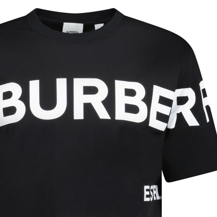 Burberry Burberry Horseferry Cotton T-Shirt Black Outlet Sale