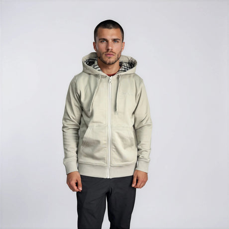 Burberry 'Hove' check Hood Embroidery Logo Hoodie Zip Sweatshirt Lichen - Boinclo - Outlet Sale Under Retail