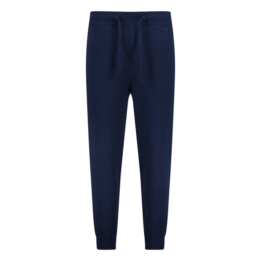 Burberry 'Hunton' Knitted Cuffed Cashmere Sweatpants Navy - Boinclo ltd - Outlet Sale Under Retail