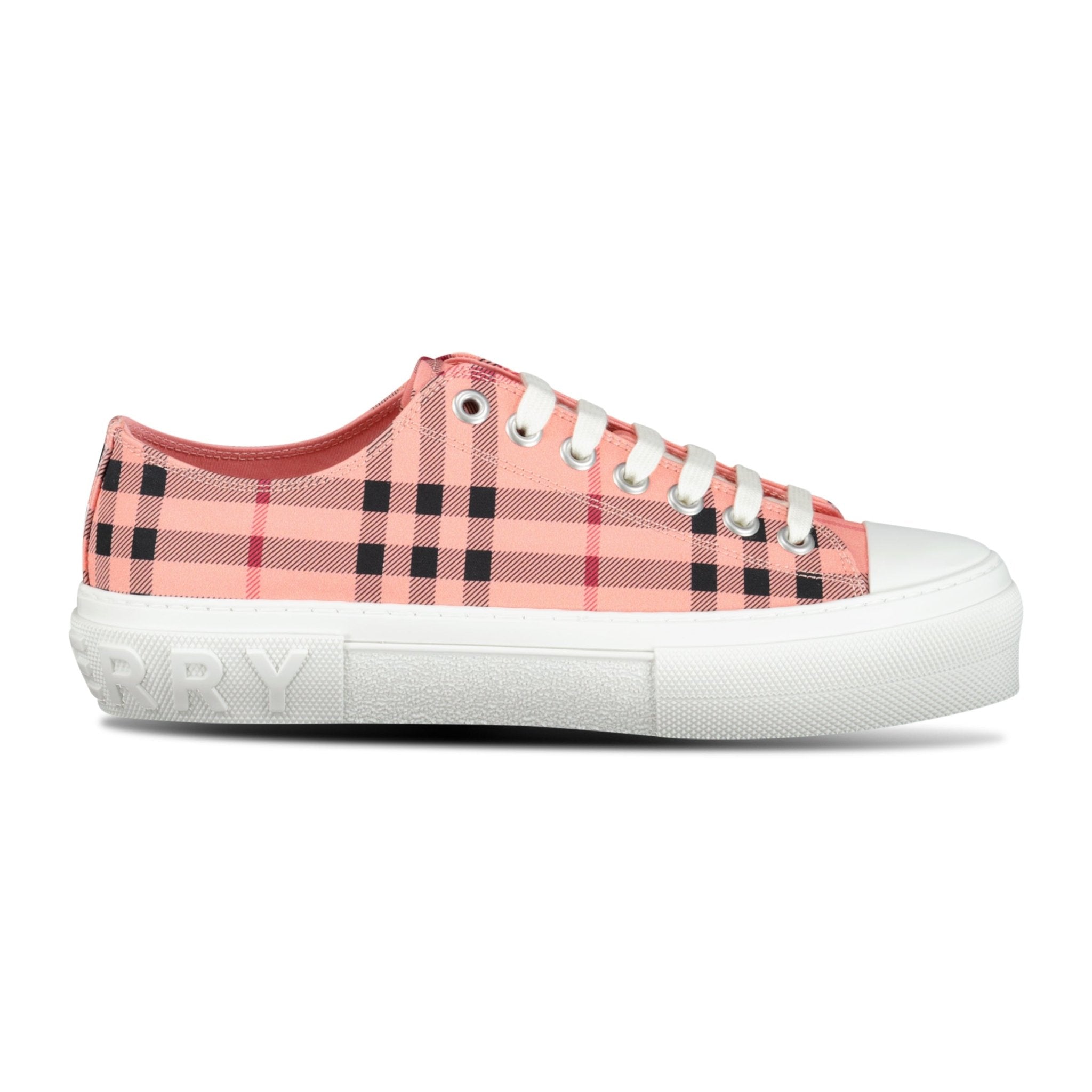 Burberry Jack Low Check Trainers Pink Outlet Sale Always Under Retail Boinclo