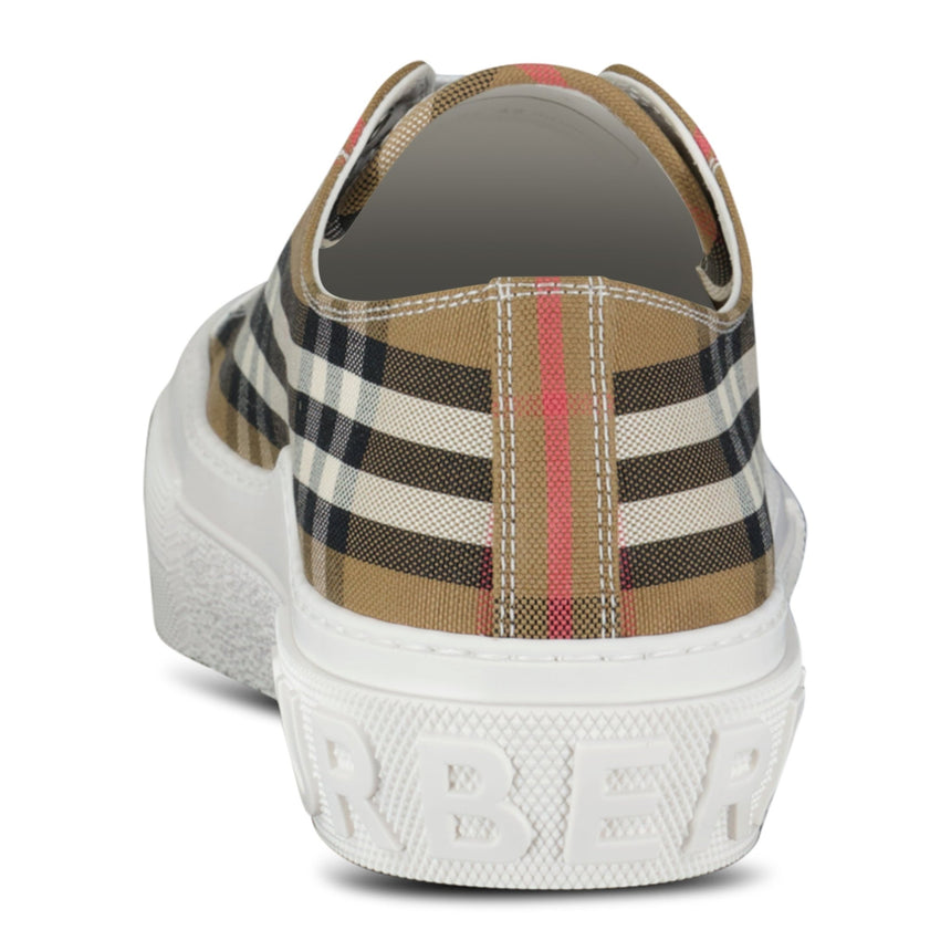 Burberry 'Jack Low' Check Trainers Taupe Brown - Boinclo - Outlet Sale Under Retail