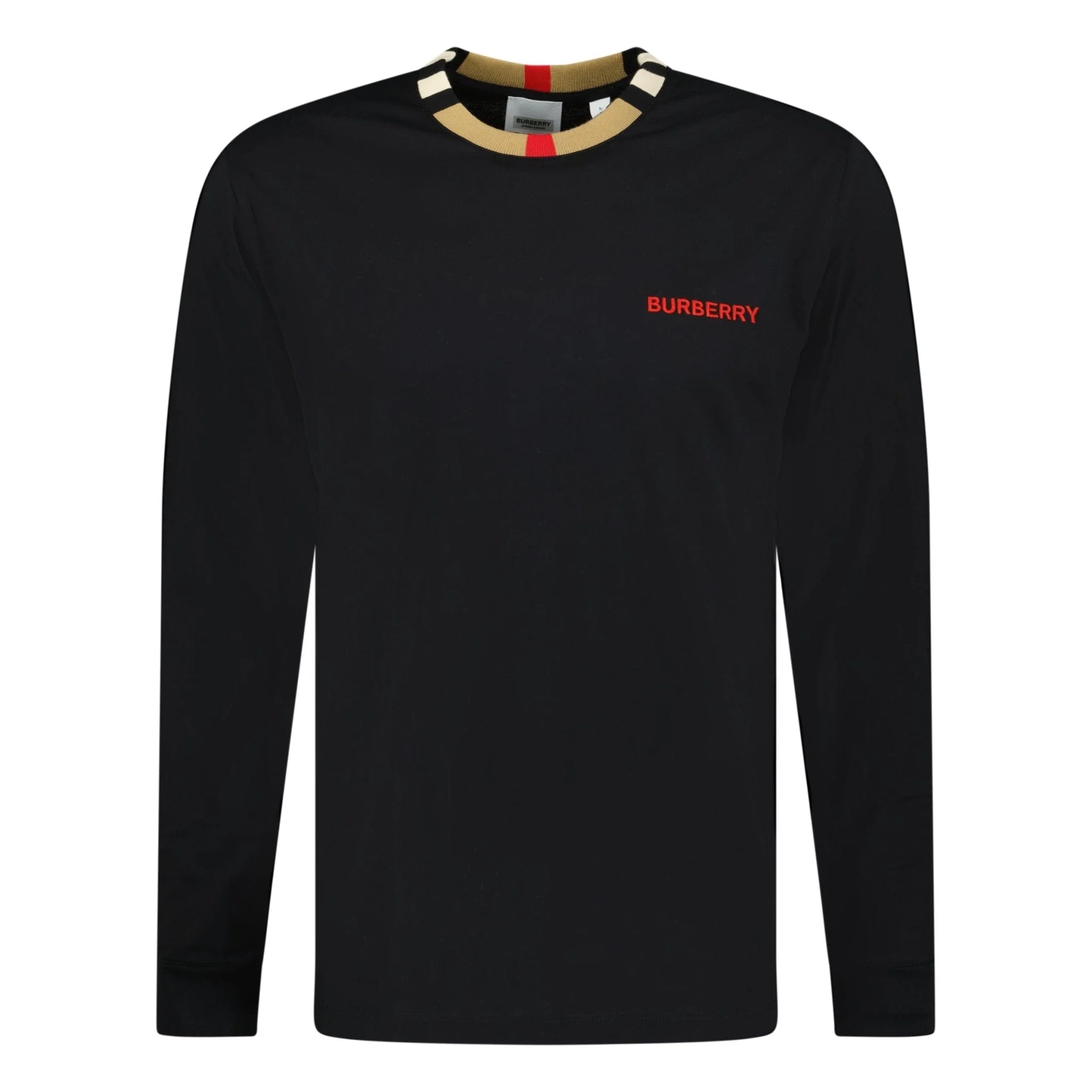 Color variation of 'Jayson' Check Long Sleeve T-Shirt Black