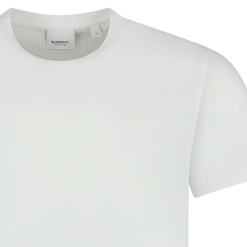 Burberry 'Jenson' Crew Neck Logo T-Shirt White - Boinclo - Outlet Sale Under Retail