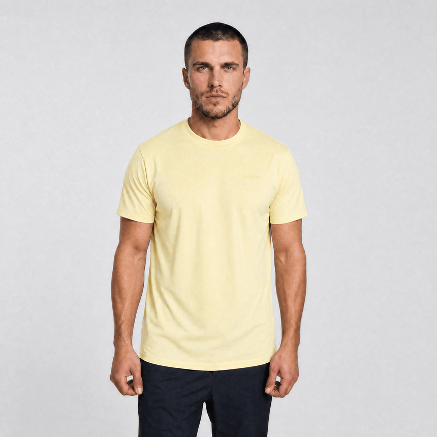Burberry 'Jenson' Crew Neck Logo T-Shirt Yellow - Boinclo - Outlet Sale Under Retail