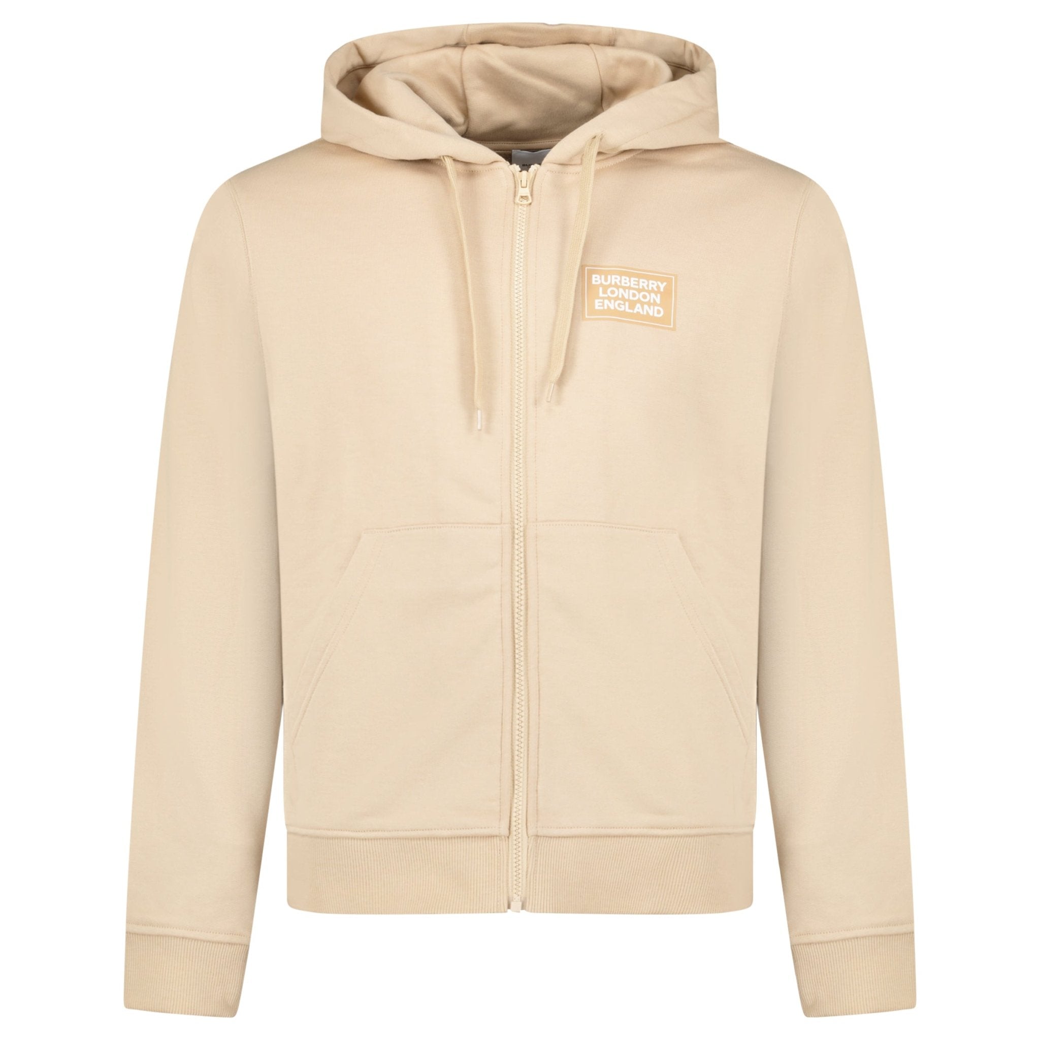 Color variation of 'Keira' Logo Hoodie Zip Sweatshirt Beige