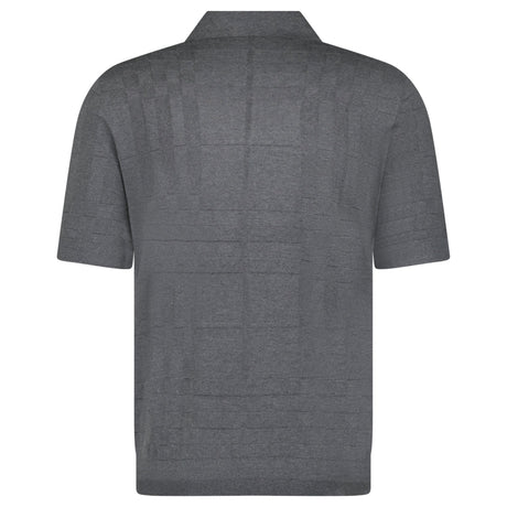 Burberry 'Kieran' Knit Polo - Shirt Grey - Boinclo - Outlet Sale Under Retail