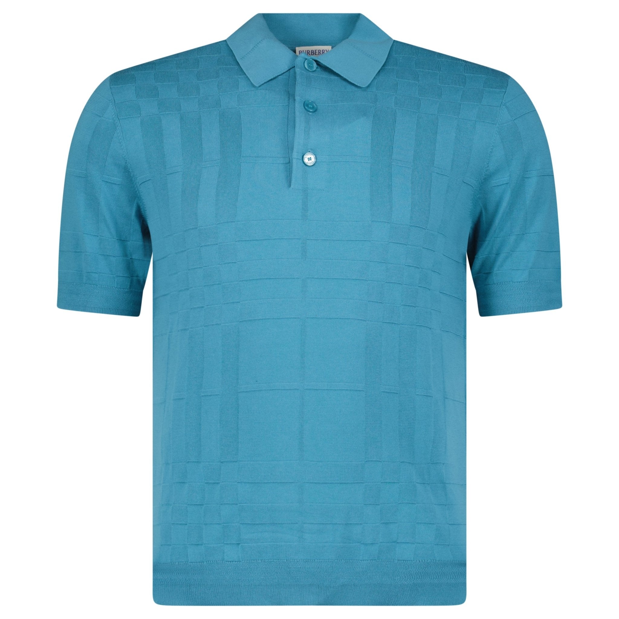 Color variation of Burberry 'Kieran' Knit Polo-Shirt Turquoise
