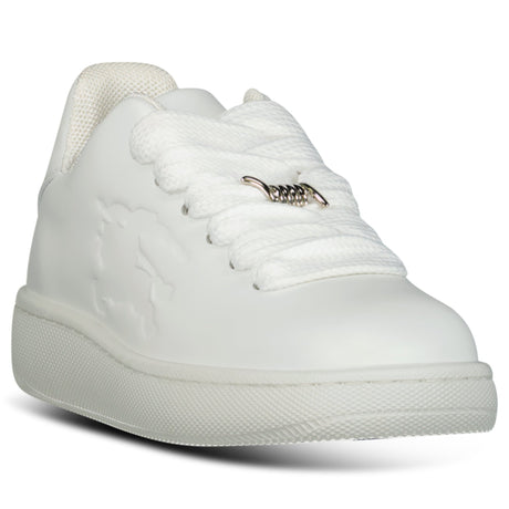 Burberry Leather Padded Trainers in White - Boinclo - Outlet Sale Under Retail
