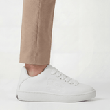 Burberry Leather Padded Trainers in White - Boinclo - Outlet Sale Under Retail