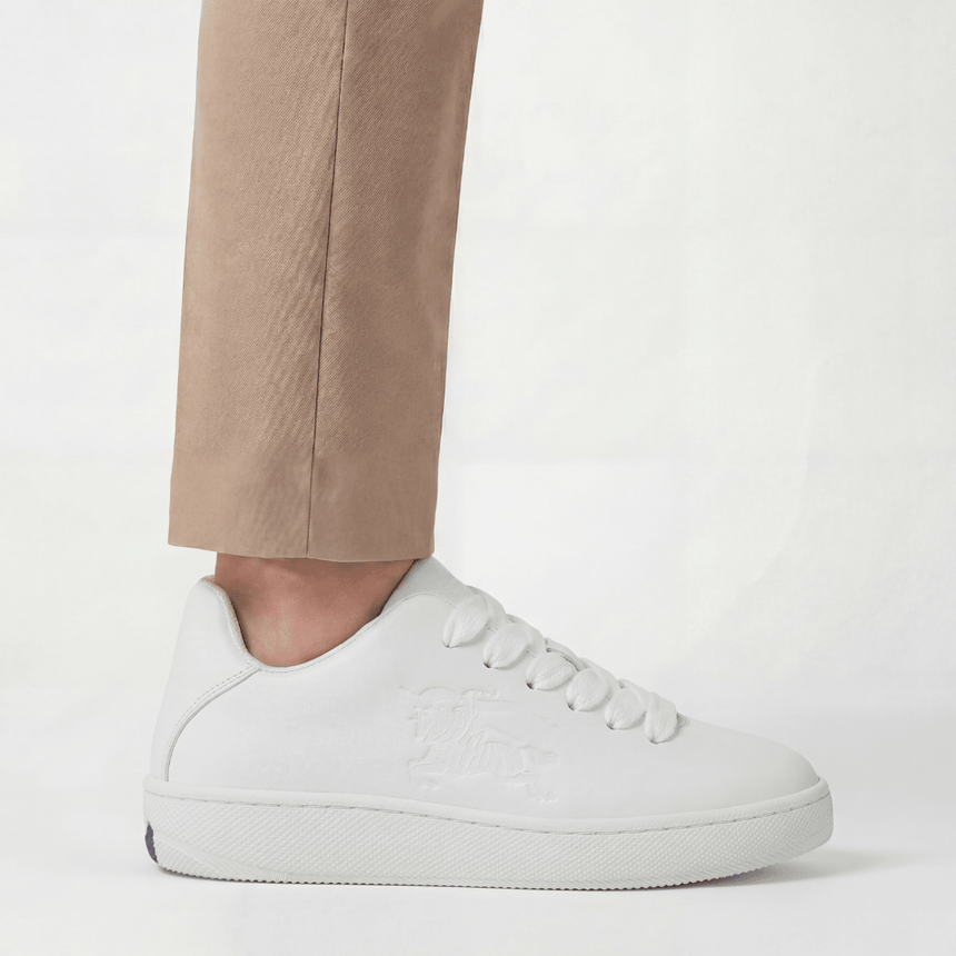 Burberry Leather Padded Trainers in White - Boinclo - Outlet Sale Under Retail