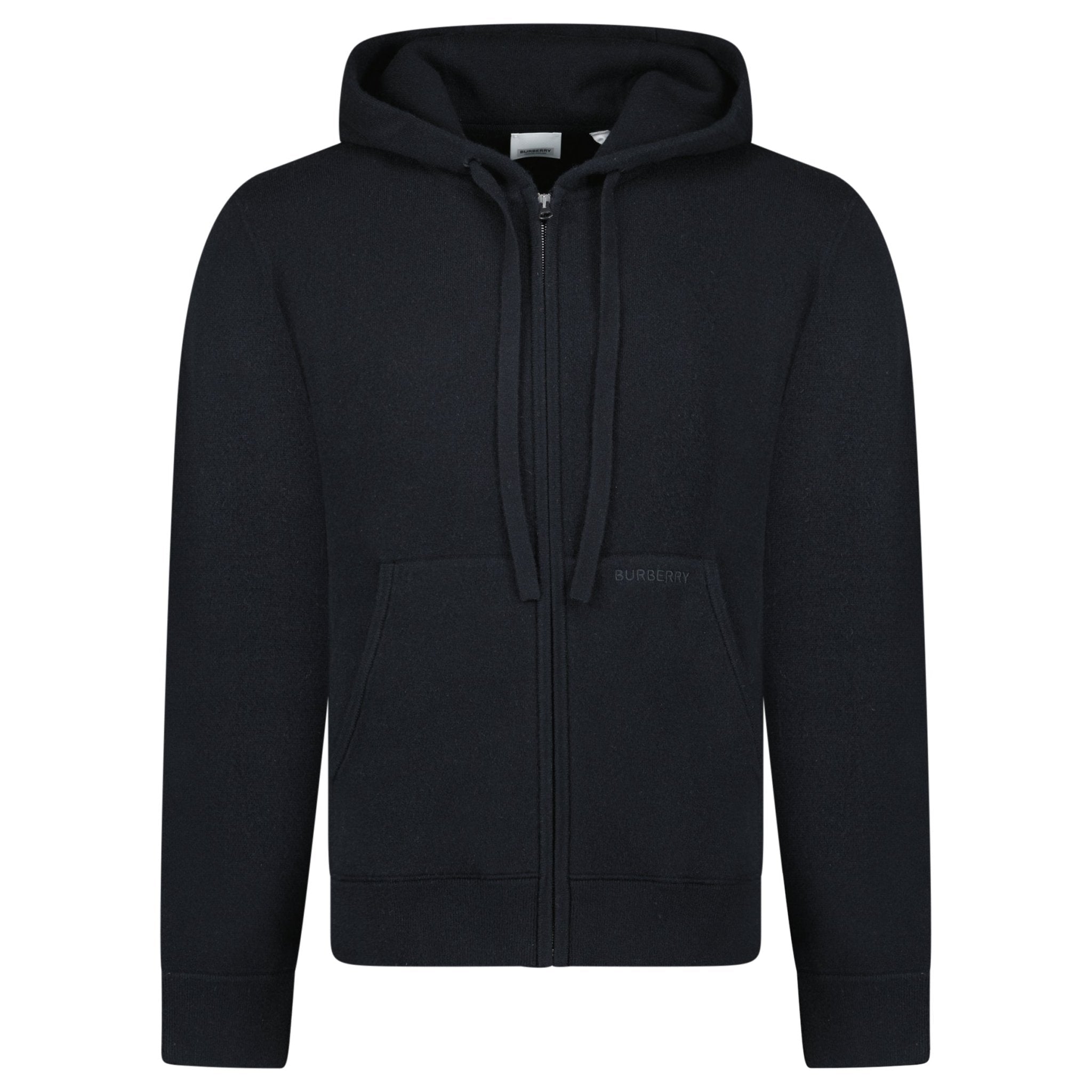 Color variation of 'Lindley' Knitted Cashmere Hoodie Black