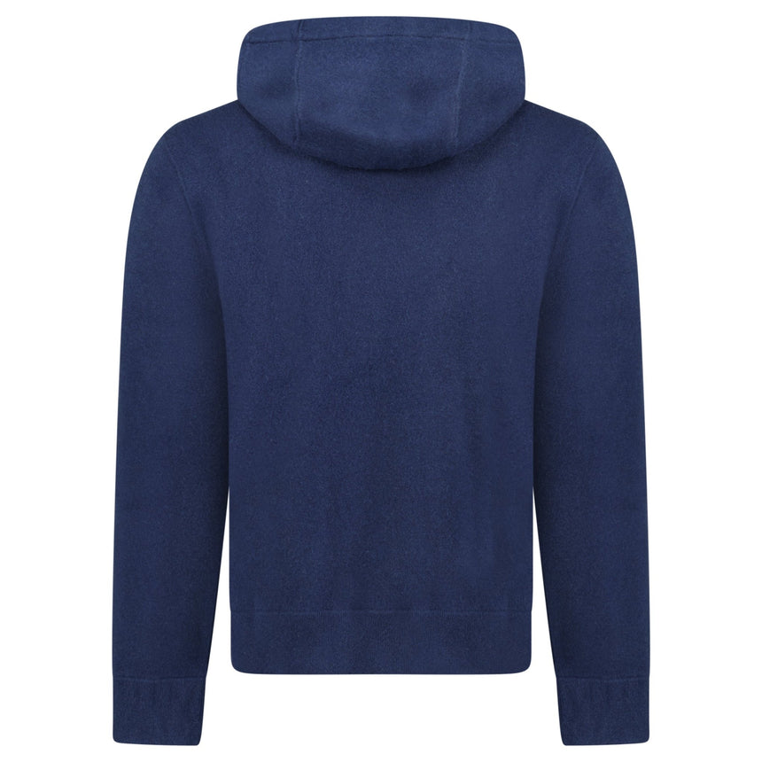 Burberry 'Lindley' Knitted Cashmere Hoodie Navy - Boinclo - Outlet Sale Under Retail