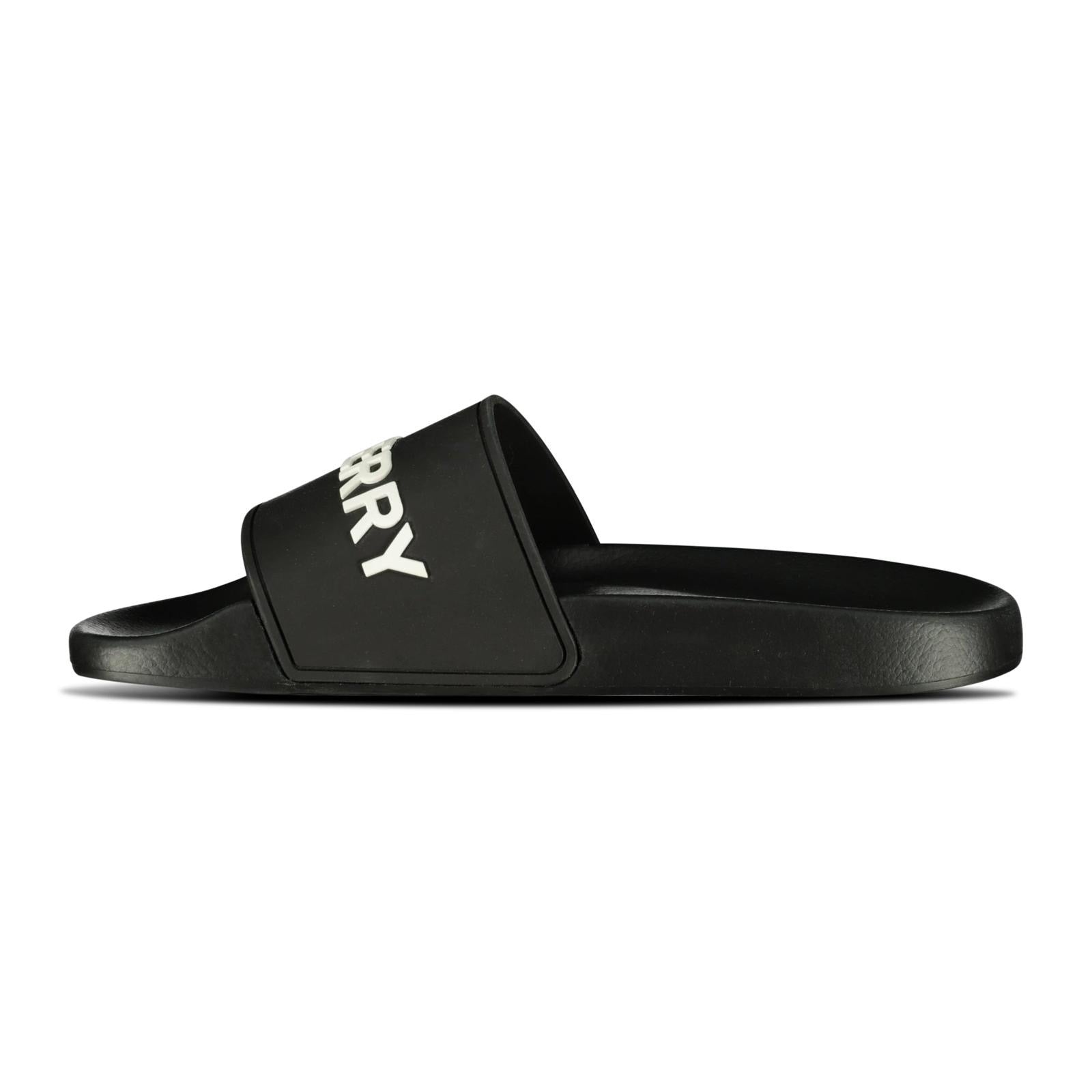 Burberry Logo Tech Furley Sliders Black - Outlet Sale Under Retail