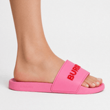 Burberry Logo Tech Furley Sliders Bubblegum Pink - Boinclo - Outlet Sale Under Retail