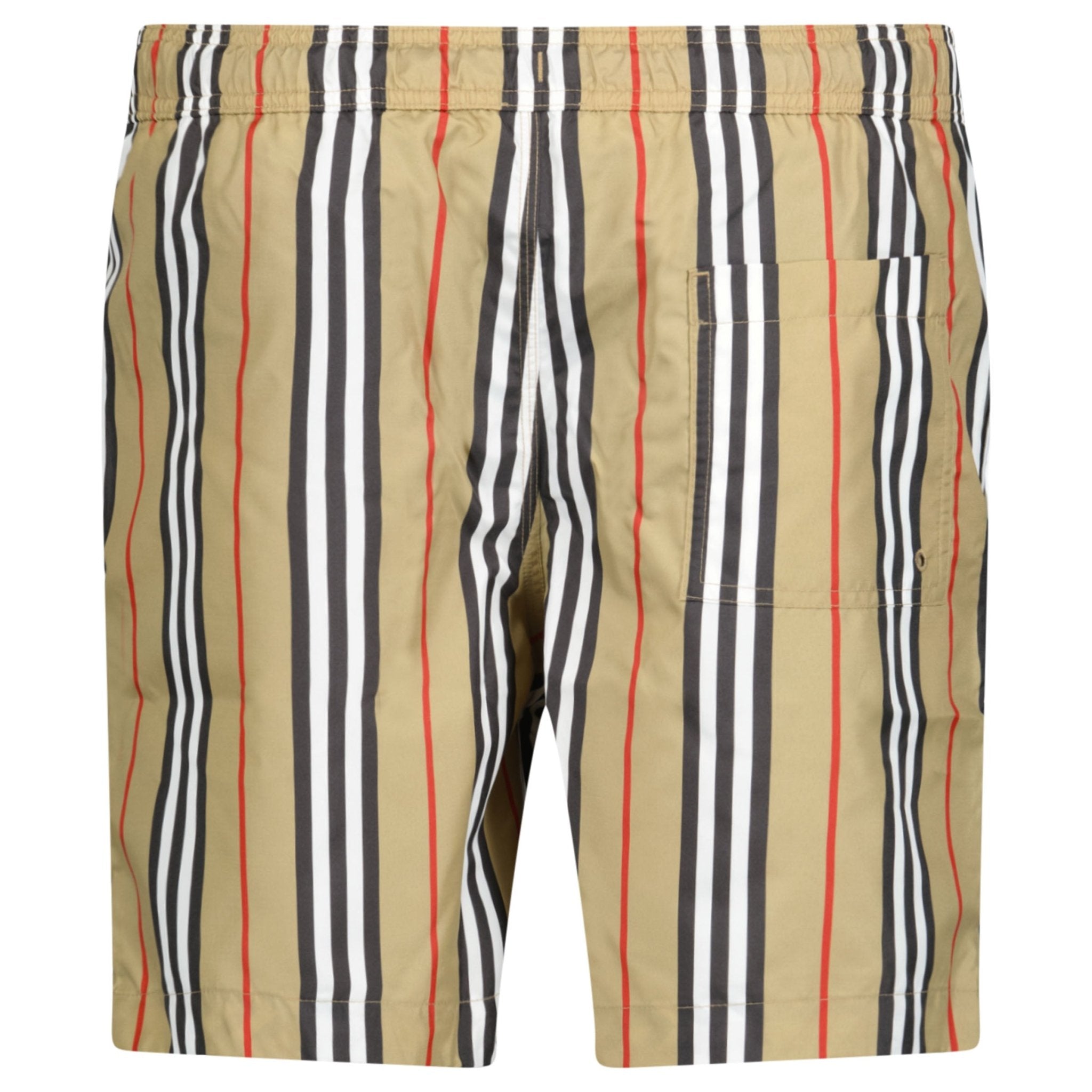 'Martin' Signature Check Swim Shorts Archive Beige