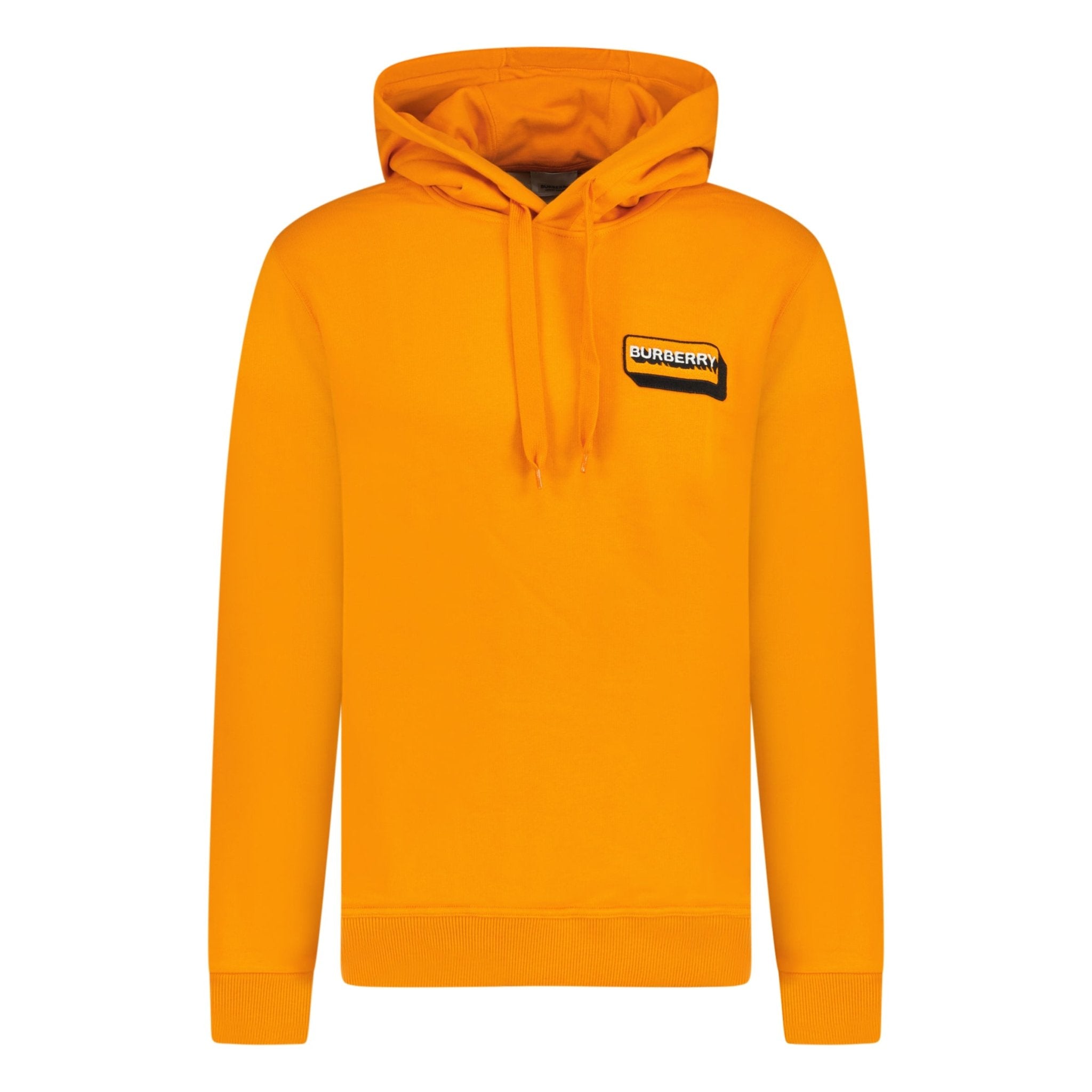 Burberry Motterson Patch Logo Hoodie Sweatshirt Orange Outlet Sale Always Under Retail Boinclo