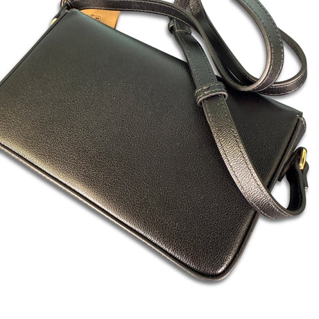 Burberry 'New Hampshire' Leather Shoulder Bag Black - Boinclo - Outlet Sale Under Retail