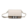 Burberry 'New Hampshire' Leather Shoulder Bag Limestone Grey - Boinclo - Outlet Sale Under Retail