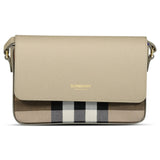 Burberry 'New Hampshire' Leather Shoulder Bag Mushroom - Boinclo - Outlet Sale Under Retail