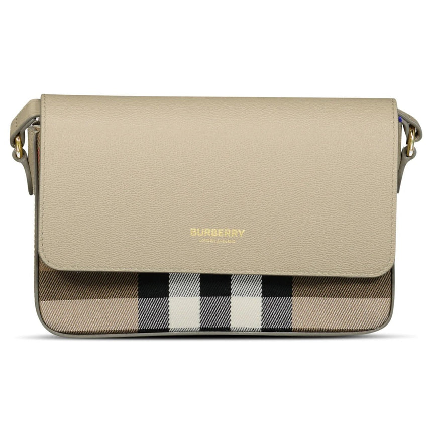 Burberry 'New Hampshire' Leather Shoulder Bag Mushroom - Boinclo - Outlet Sale Under Retail