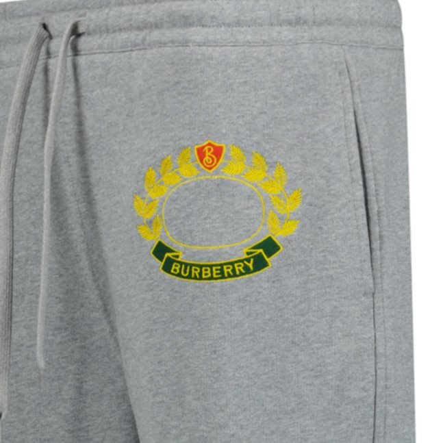 Burberry Oxted Logo Cuffed Sweat Pants Grey Outlet Sale Always Under Retail Boinclo