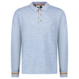 Burberry 'Pace' Signature Stripe Wool Polo Mid Blue - Boinclo - Outlet Sale Under Retail