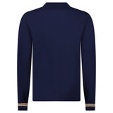 Burberry 'Pace' Signature Stripe Wool Polo Navy - Boinclo - Outlet Sale Under Retail