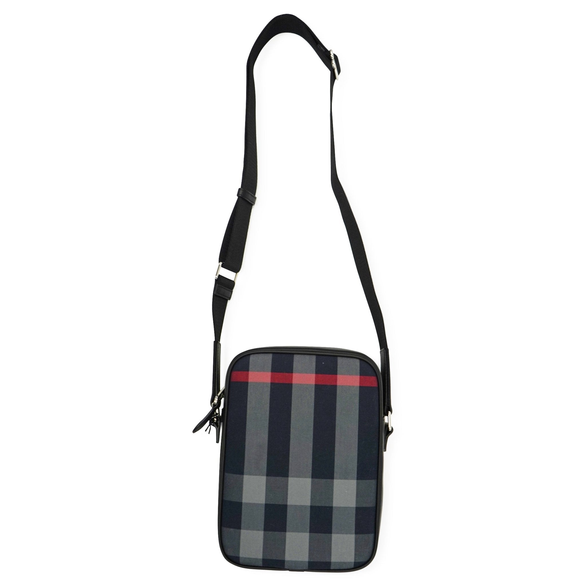 Color variation of 'Paddy' Check Messenger / Side Bag Navy