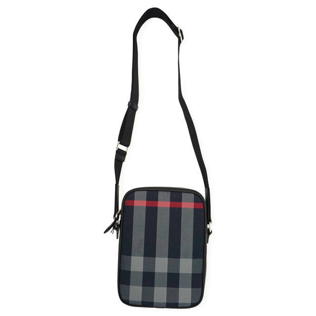 Burberry 'Paddy' Check Messenger / Side Bag Navy - Boinclo - Outlet Sale Under Retail