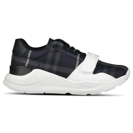 Burberry 'Ramsey Runner' Trainers Storm Blue Check - Boinclo - Outlet Sale Under Retail