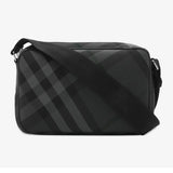 Burberry Slim Grid Crossbody Bag in Charcoal Black - Boinclo - Outlet Sale Under Retail