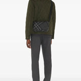 Burberry Slim Grid Crossbody Bag in Charcoal Black - Boinclo - Outlet Sale Under Retail