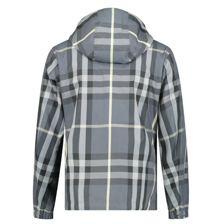 Burberry 'Stanford' Zip - Up Check Hooded Jacket Yellow & Grey - Boinclo - Outlet Sale Under Retail