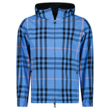 Burberry 'Stanford' Zip - Up Check Reversible Hooded Jacket Black & Blue Check - Boinclo - Outlet Sale Under Retail