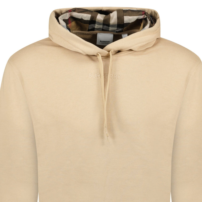 Burberry 'Talley' Embroidery Logo Check Hooded Sweatshirt Beige - Boinclo - Outlet Sale Under Retail