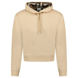 Burberry 'Talley' Embroidery Logo Check Hooded Sweatshirt Beige - Boinclo - Outlet Sale Under Retail